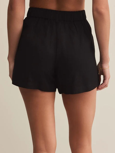 Topanga Linen Short Black by Z Supply
