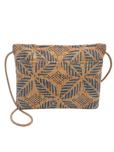 Cork Zip Top CB Medium Denim Palm Die Cut by Natalie Therese