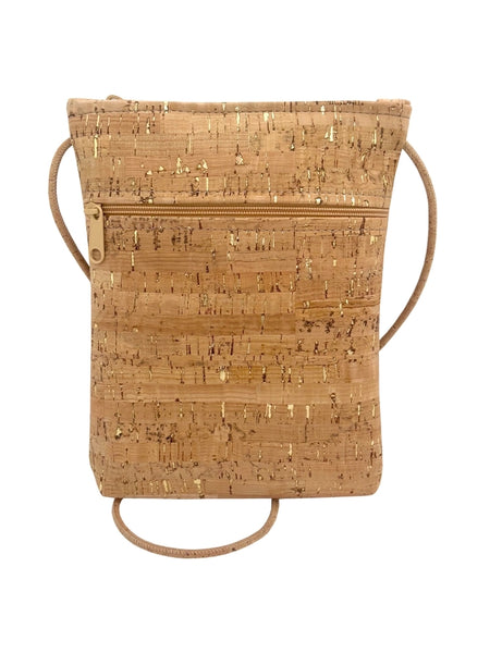 Cork Vertical Zip CB Gold Flecked by Natalie Therese