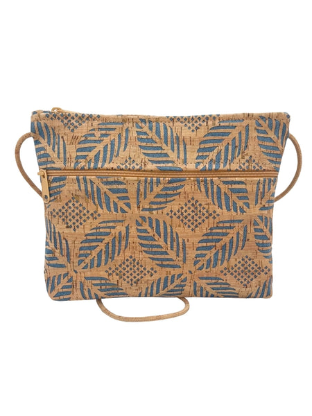 Cork Zip Top CB + Zip Pocket Denim Palm Die Cut by Natalie Therese