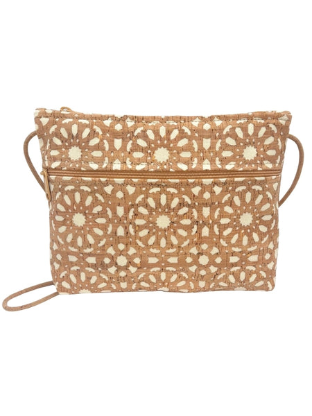 Cork Zip Top CB + Zip Pocket Cream Mandala Die Cut