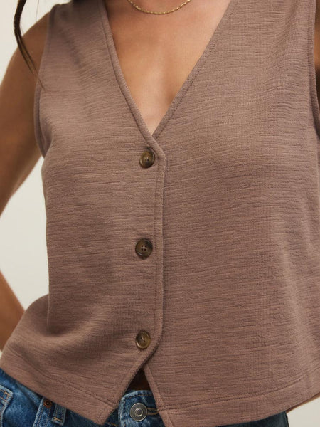 Noelle Textured Tank Top Milk Shake by Z Supply