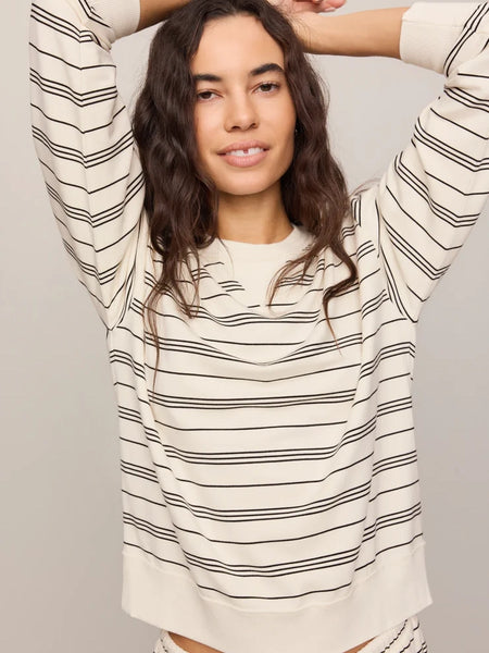 Stand Out Striped Sweatshirt Cloud by Z Supply