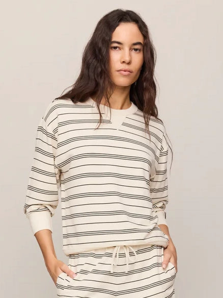Stand Out Striped Sweatshirt Cloud by Z Supply