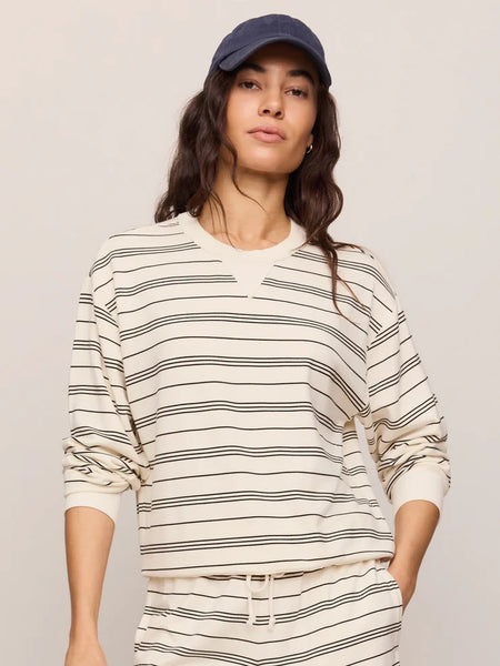 Stand Out Striped Sweatshirt Cloud by Z Supply