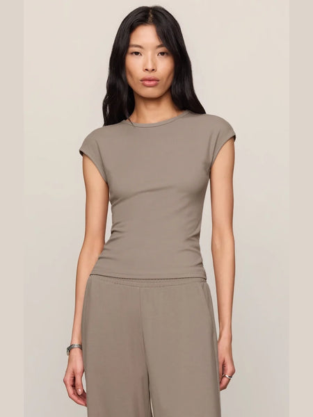 Soft Trace Second Skin Top Wild Mushroom by Z Supply