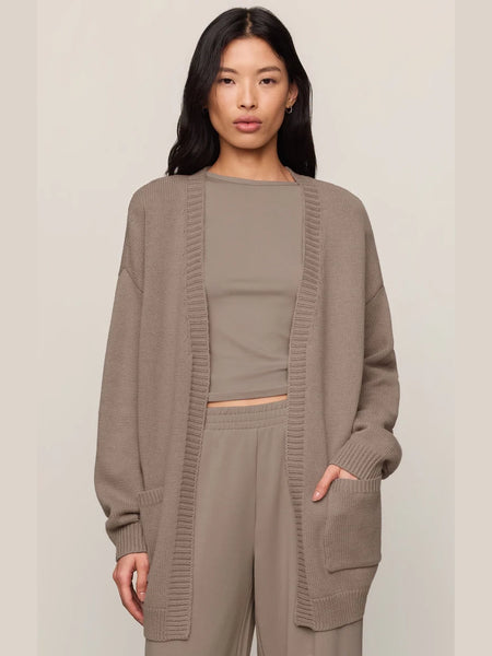 Sanborn Open Cardigan Wild Mushroom by Z Supply