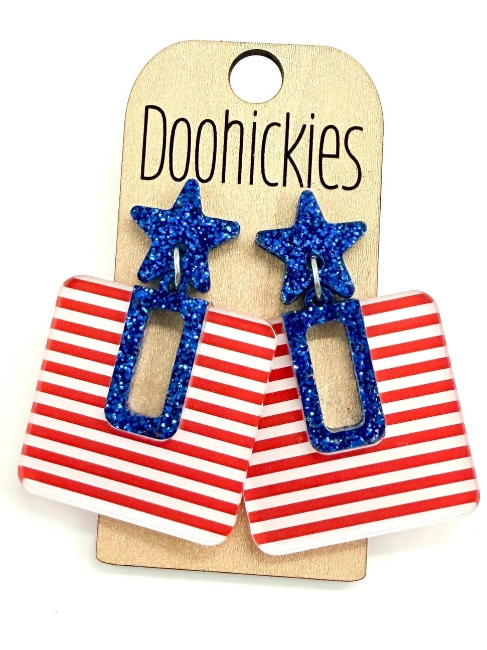 Bella Dangles, Blue with Stripes by Doohickies