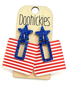 Bella Dangles, Blue with Stripes by Doohickies
