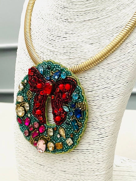 Wreath Pendant Necklace by Two Forty Two