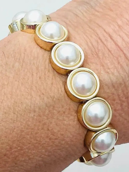 Pearl Stretch Bracelet by Two Forty Two