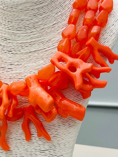 Coral Statement Necklace Coral by Two Forty Two