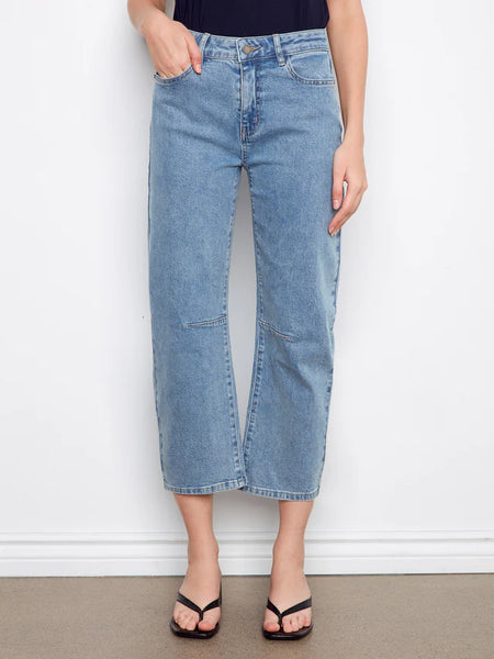 Barrel Leg Denim Pant Denim Blue by Charlie B