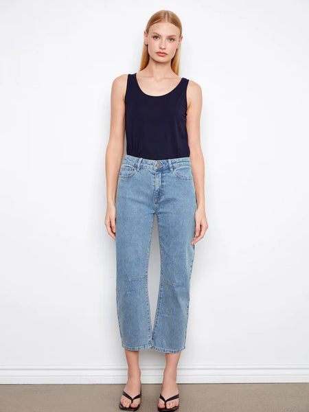 Barrel Leg Denim Pant Denim Blue by Charlie B