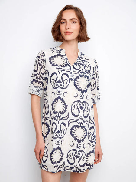3/4 Sleeve Henley Dress Ornament by Charlie B