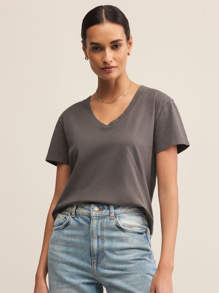 Weekdays V-Neck Tee Washed Grey by Z Supply