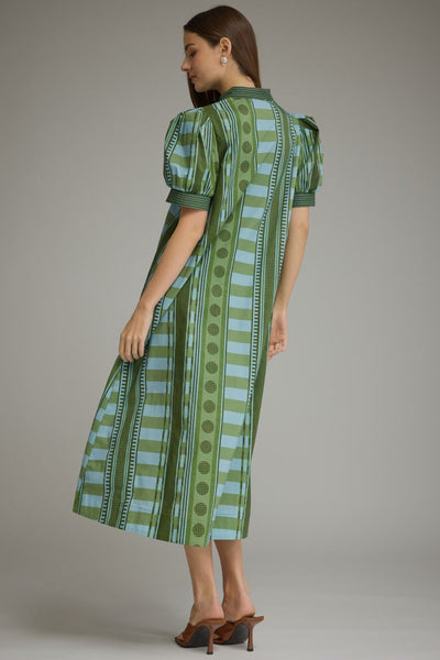 Mixed Geometric Print Dress by Entro