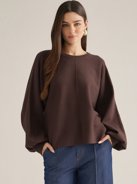 Balloon Sleeve Sweater by Entro