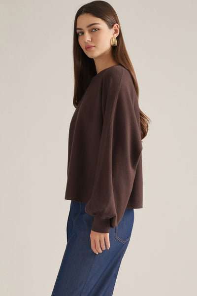 Balloon Sleeve Sweater by Entro