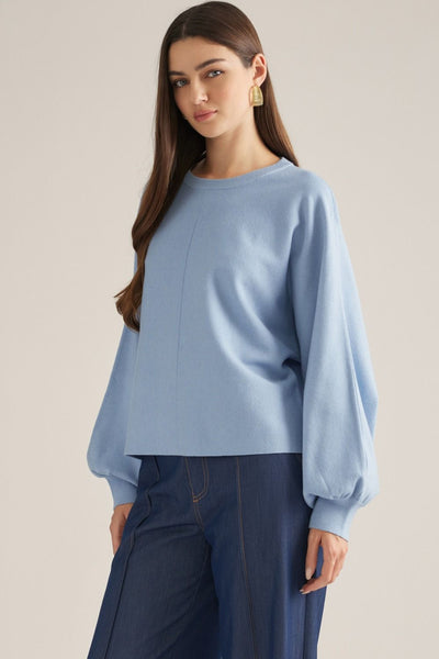 Balloon Sleeve Sweater by Entro