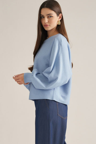 Balloon Sleeve Sweater by Entro