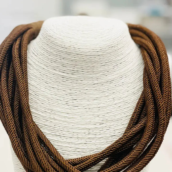 Slub 8 Strand Necklace by Two Forty-Two