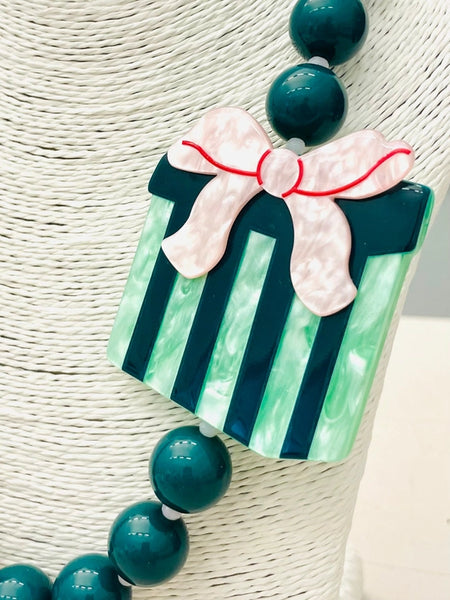 Gift Box Beaded Necklace by Two Forty Two