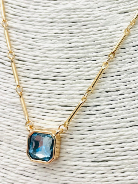 Simple Elegance Necklace Blue by Two Forty Two