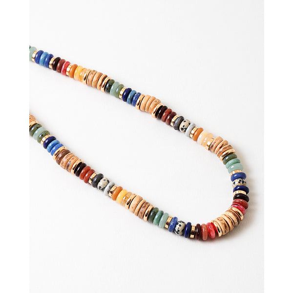 Multicolor Heishi Beaded Necklace