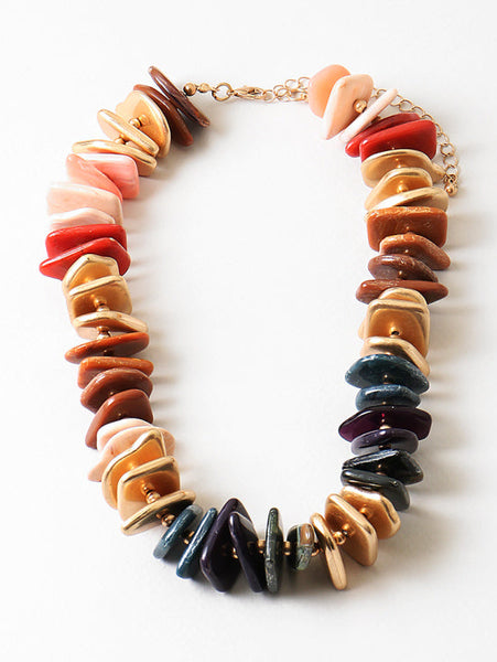 Chunky Multicolor Statement Necklace