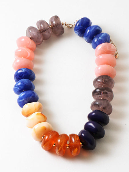 Chunky Multicolor Beaded Necklace