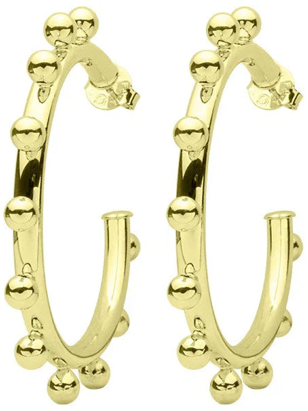 Merry Go Round Hoops Shiny Gold by Sheila Fajl