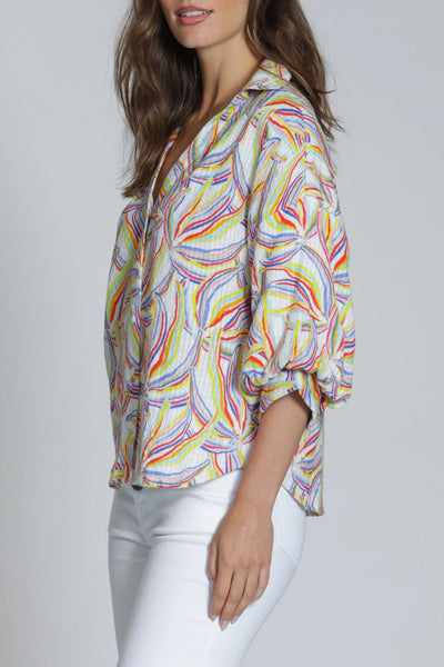 Shirt with Blouson Sleeves by APNY