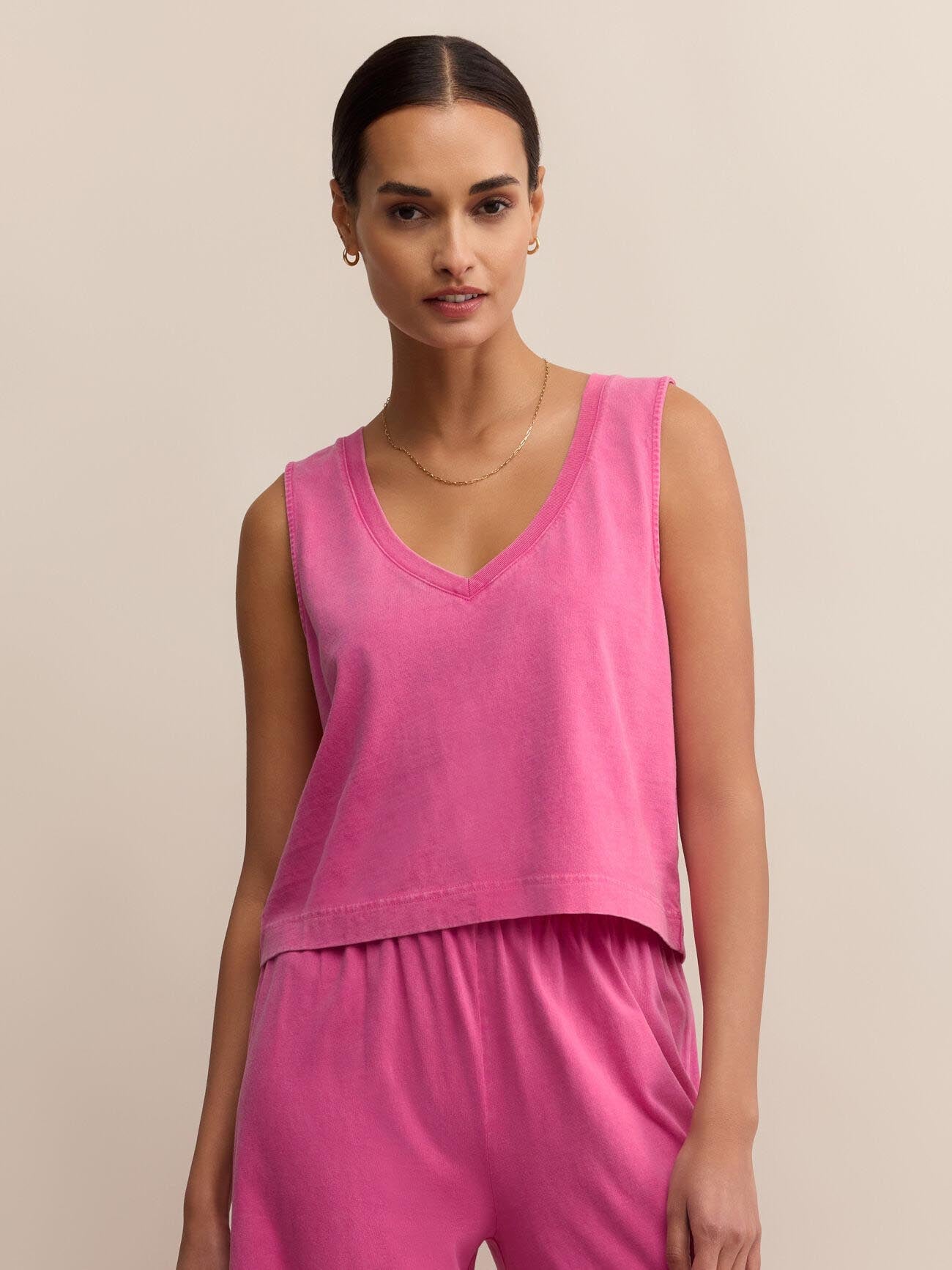 Sloane V-Neck Top Island Pink by Z Supply