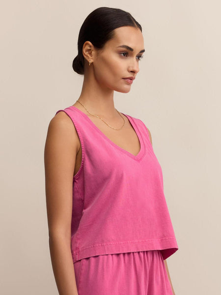 Sloane V-Neck Top Island Pink by Z Supply