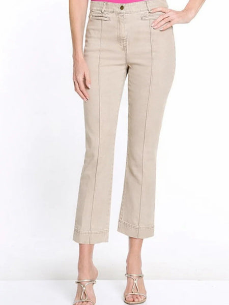 Flare Leg Denim Crop Jean by Multiples