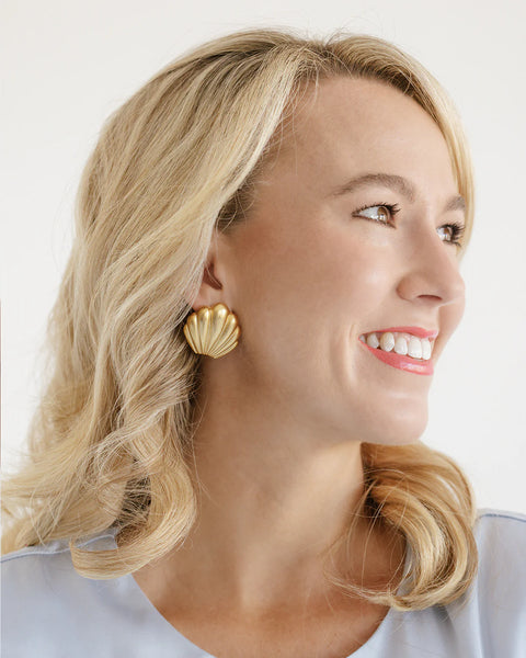 Marbella Studs Gold by Susan Shaw