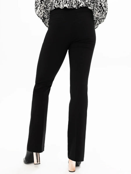 Pull On Boot Leg Pant Black by Renuar