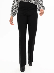 Pull On Boot Leg Pant Black by Renuar