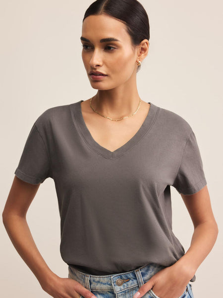 Weekdays V-Neck Tee Washed Grey by Z Supply