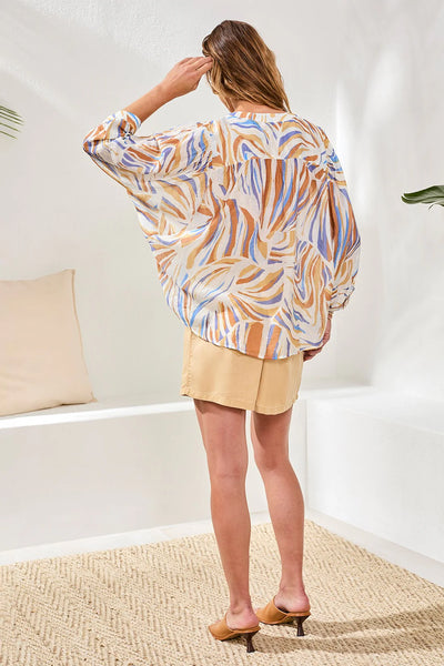 Flowy Dolman Sleeve Blouse Marina by Tribal