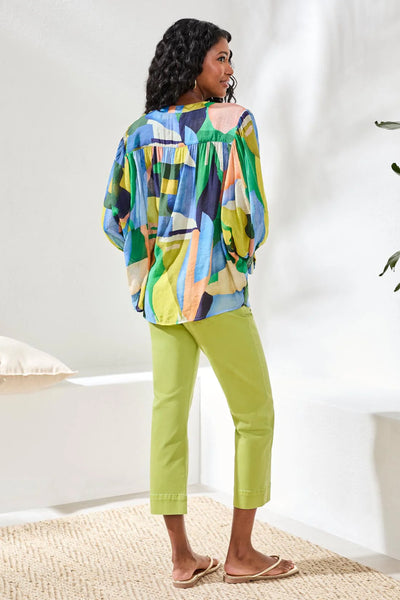 Flowy Dolman Sleeve Blouse Mojito by Tribal