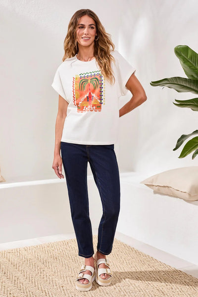 Crew Dolman Sleeve w/ Beaded Detail by Tribal