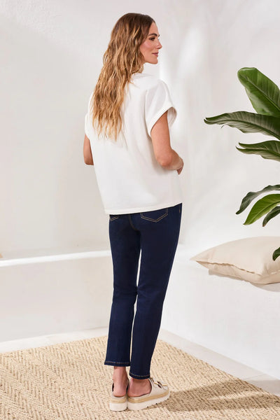 Crew Dolman Sleeve w/ Beaded Detail by Tribal