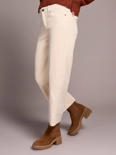 Soft Stretch Corduroy Ankle Pant Moonstone by Tribal
