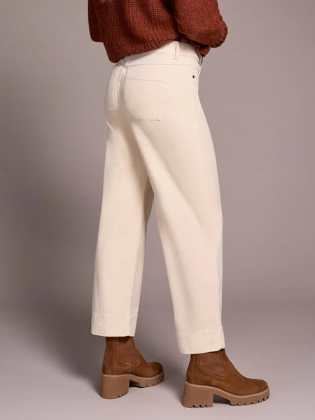 Soft Stretch Corduroy Ankle Pant Moonstone by Tribal