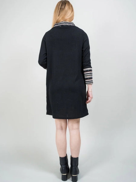 Contrast Knit Rib Dress by Trisha Tyler