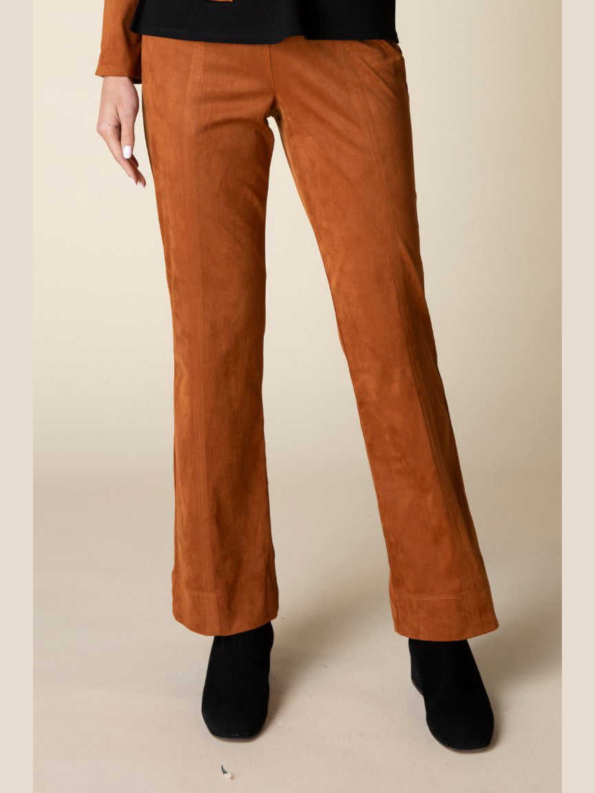 Faux Suede Bootcut Pant Ginger by Habitat