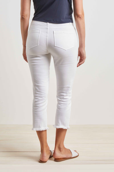 Stretch Denim Capri White by Habitat