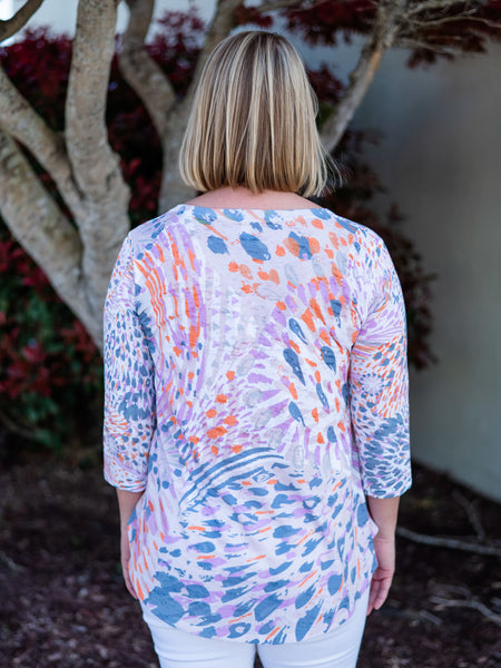 V-Neck Flowy Tunic Big Bang by Whimsy Rose